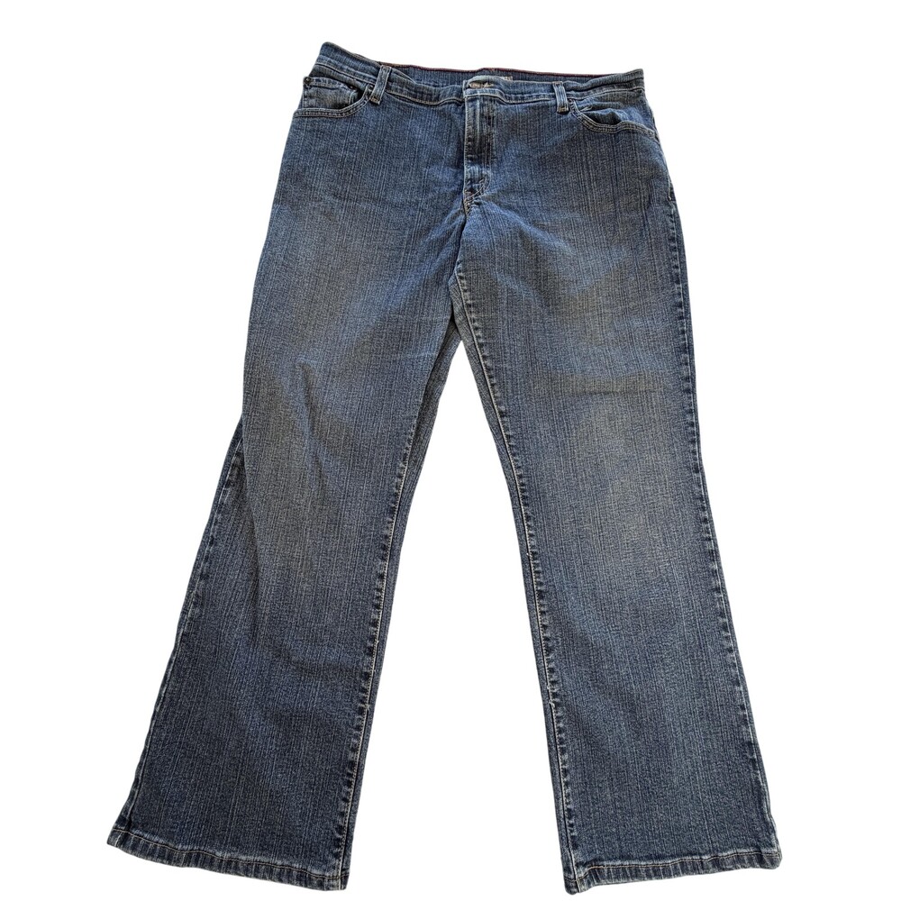 Levis Jeans Womens 16S Blue Denim Medium Wash Relaxed Straight Stretch 34x29